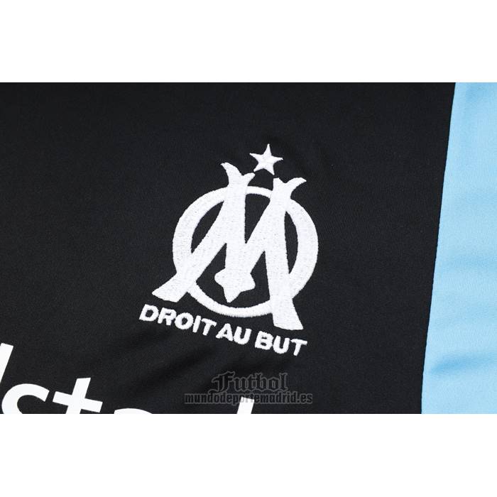 Chandal del Olympique Marsella Manga Corta 2023-2024 Negro